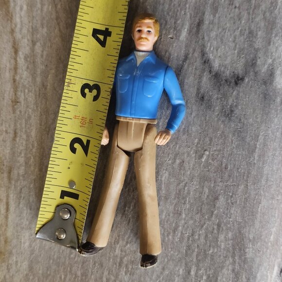 VTG Tomy Smaller Homes Home Dollhouse Dad Man Figure Hong Kong 4.25" - Picture 6 of 16